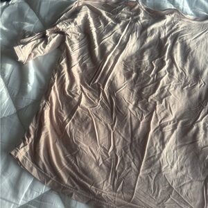 Sunday Citizen Women's Modal Pajama Tee Size L Tan/Cream